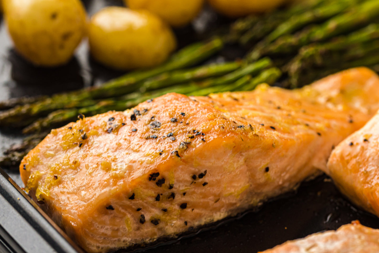 PLR Sheet Pan Salmon with Asparagus and Roasted Potatoes