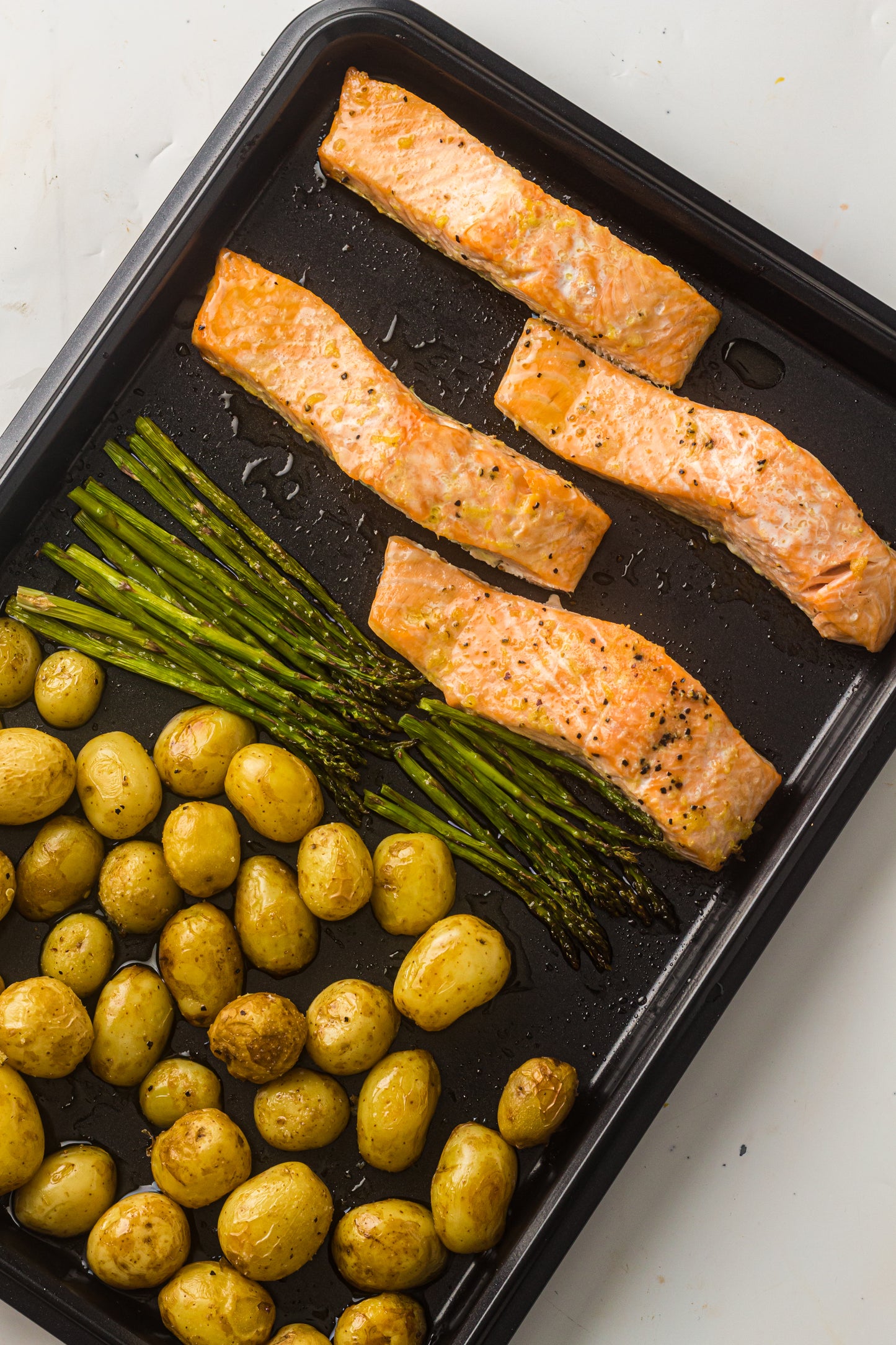 PLR Sheet Pan Salmon with Asparagus and Roasted Potatoes