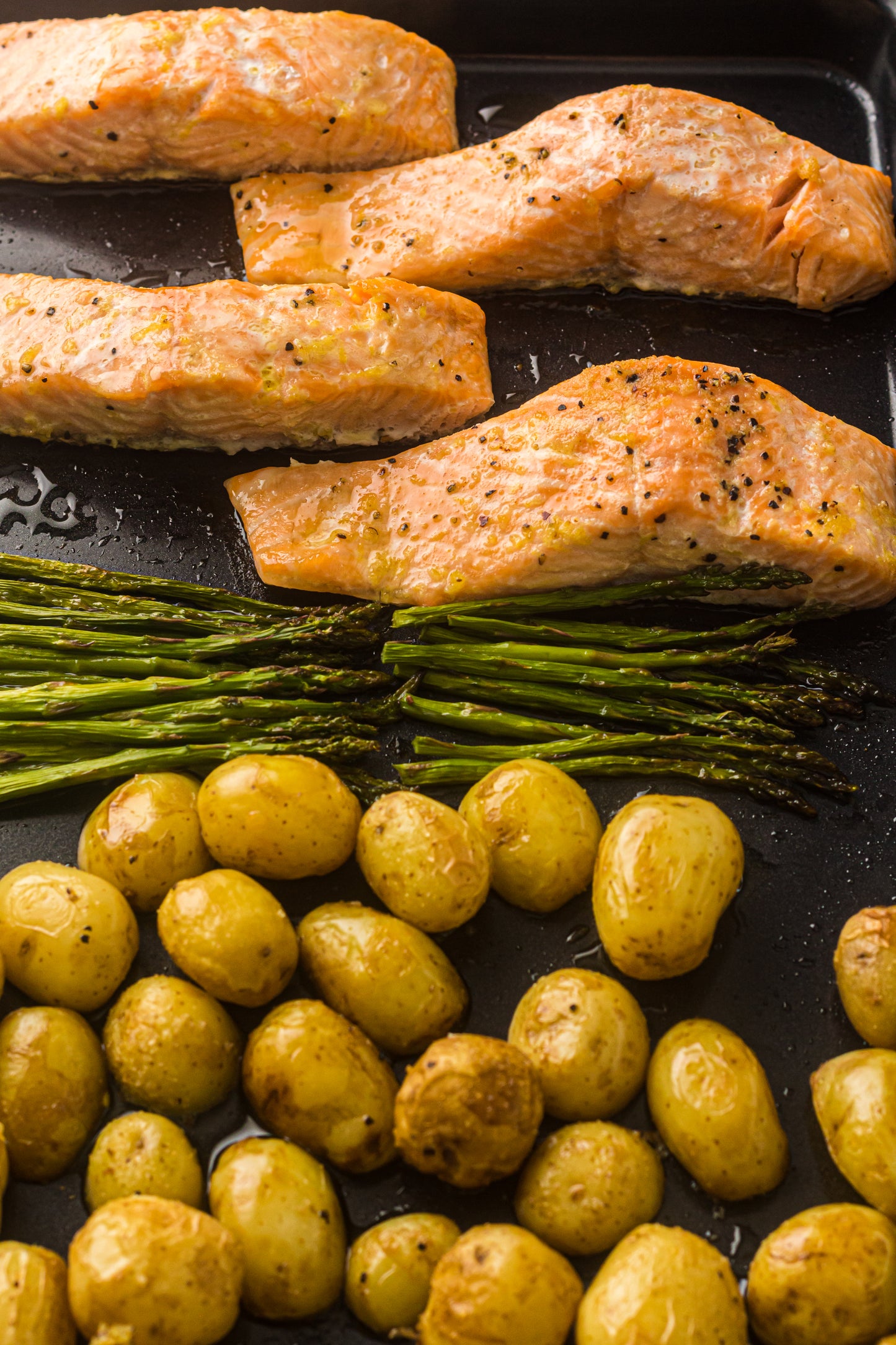 PLR Sheet Pan Salmon with Asparagus and Roasted Potatoes
