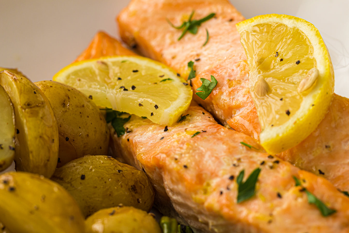 PLR Sheet Pan Salmon with Asparagus and Roasted Potatoes