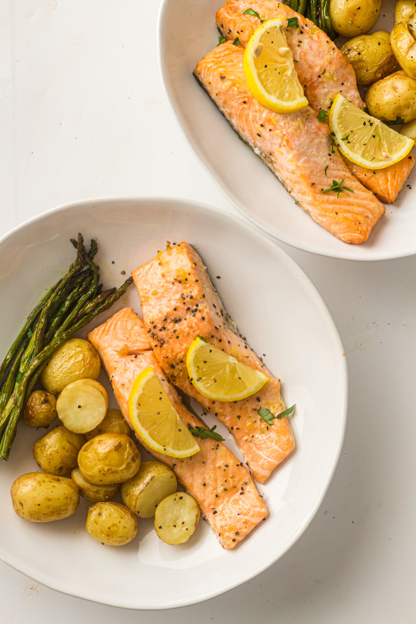 PLR Sheet Pan Salmon with Asparagus and Roasted Potatoes
