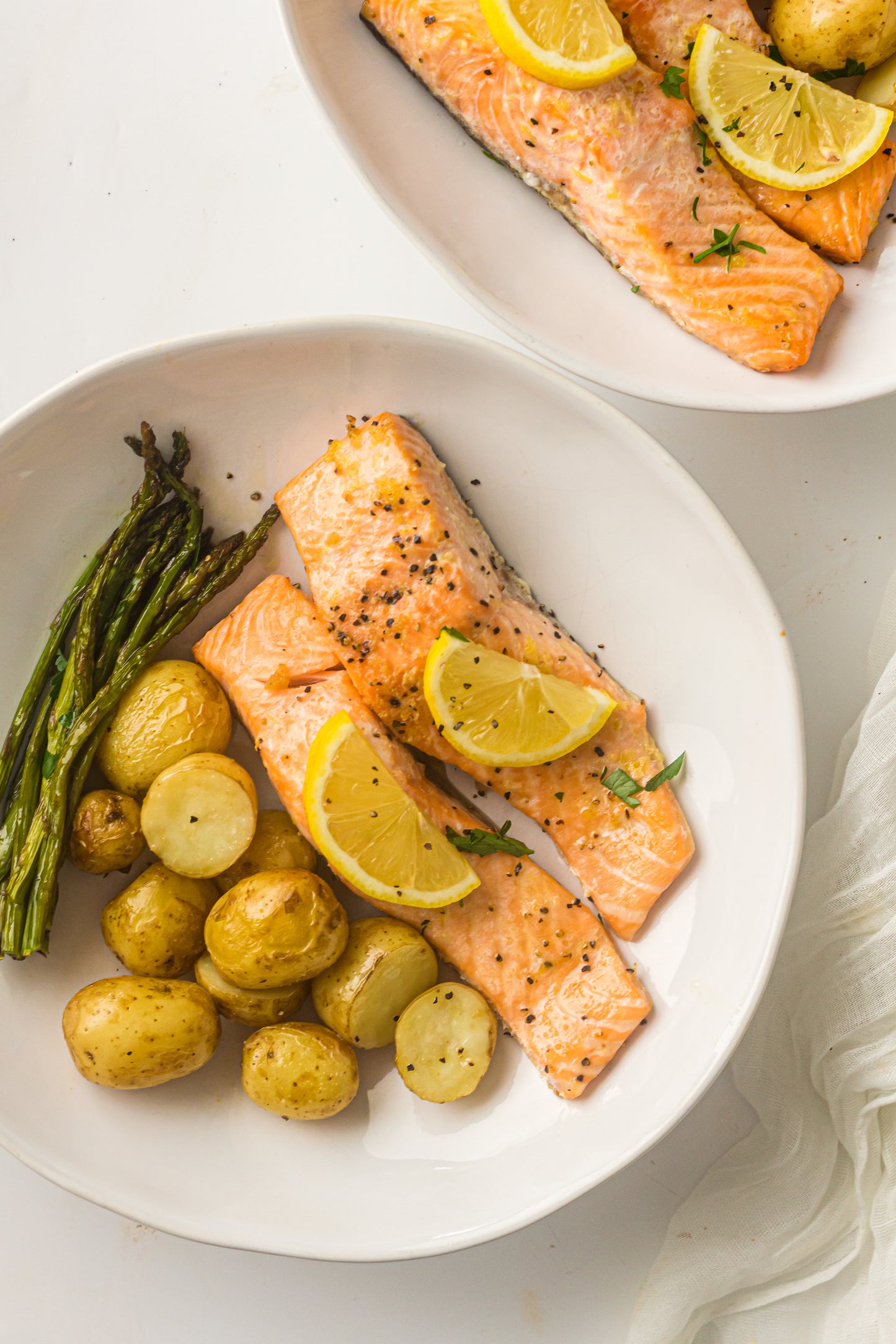 PLR Sheet Pan Salmon with Asparagus and Roasted Potatoes