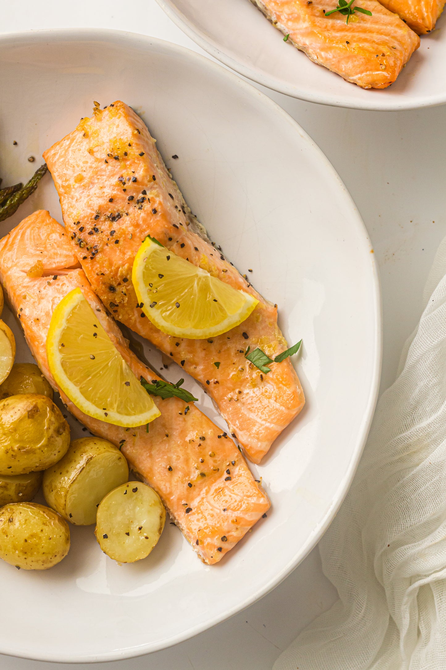 PLR Sheet Pan Salmon with Asparagus and Roasted Potatoes