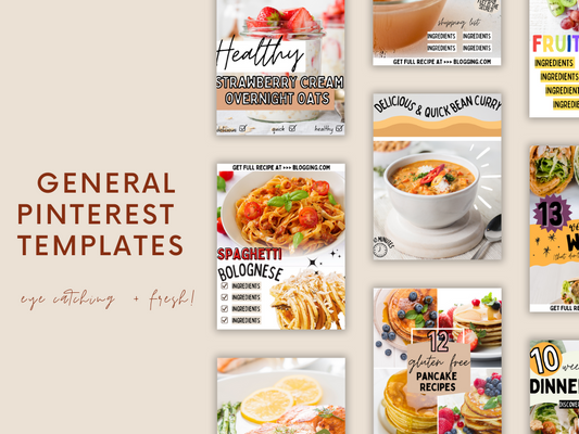 General Pinterest Templates (PLR)