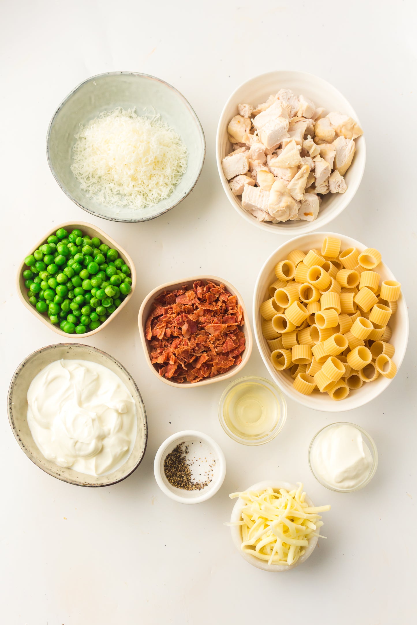 PLR Chicken Pasta Salad with Bacon and Peas