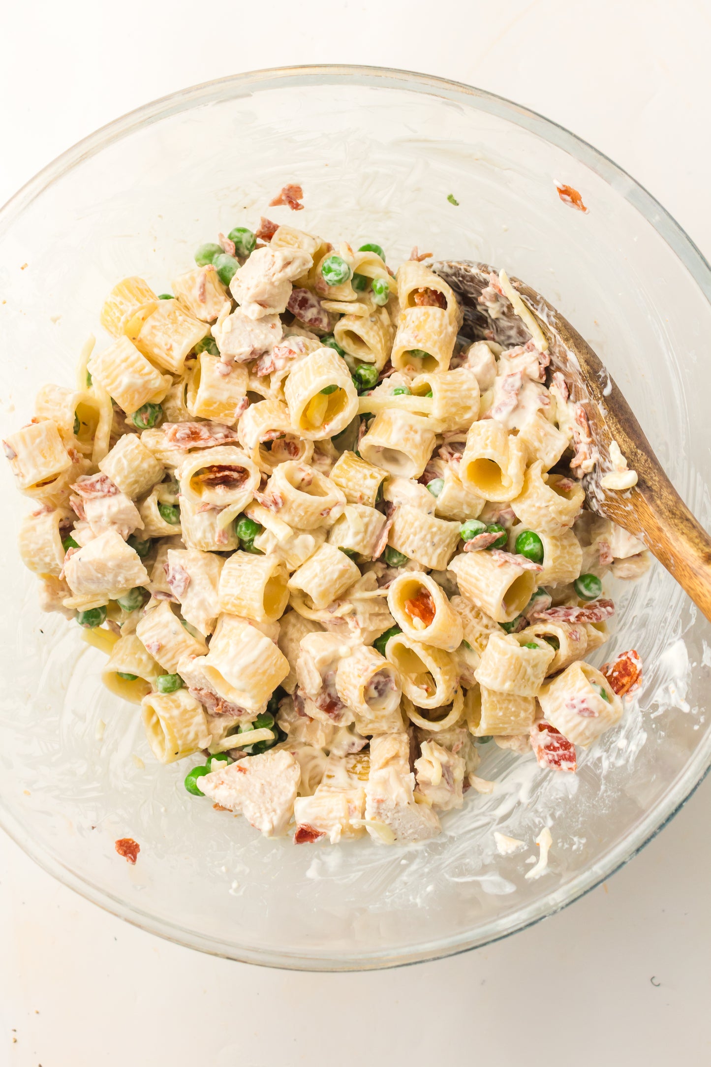 PLR Chicken Pasta Salad with Bacon and Peas