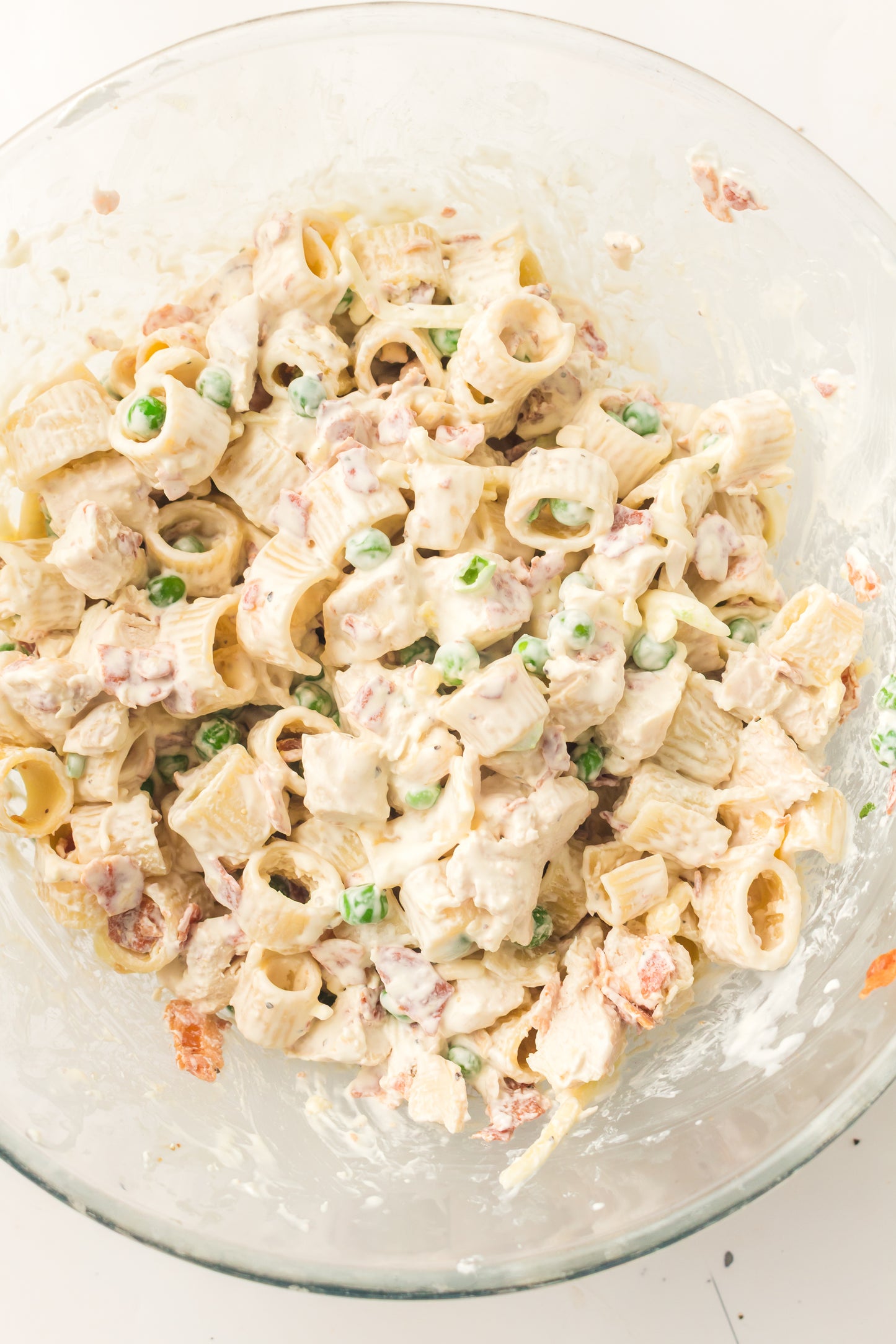 PLR Chicken Pasta Salad with Bacon and Peas