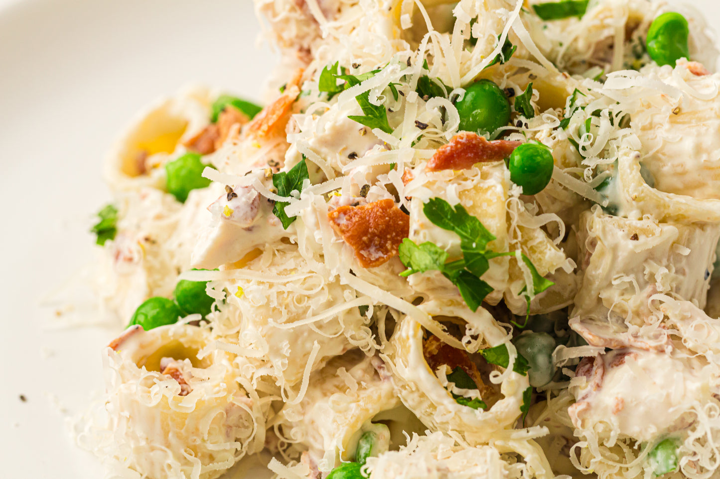 PLR Chicken Pasta Salad with Bacon and Peas