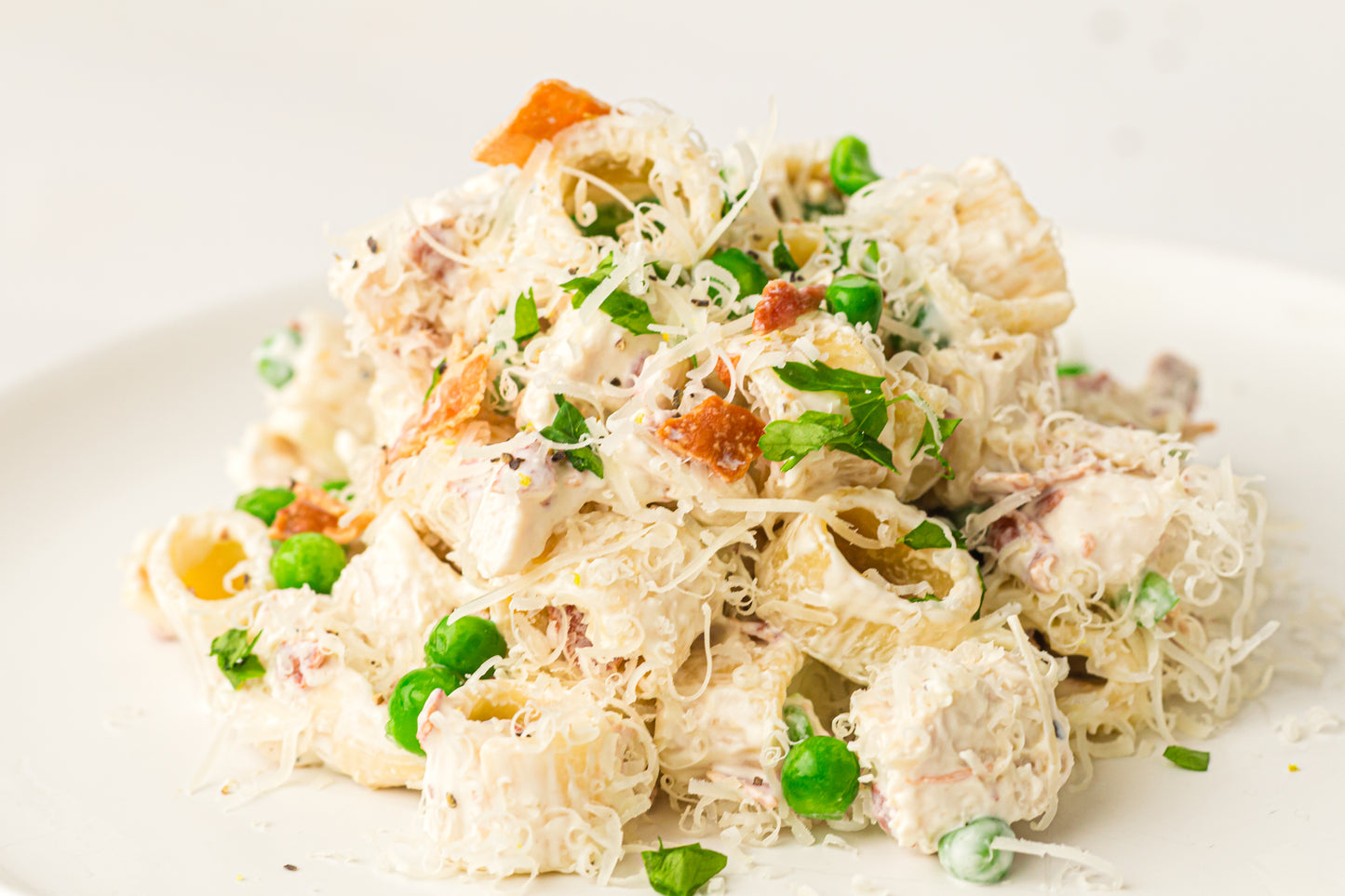 PLR Chicken Pasta Salad with Bacon and Peas