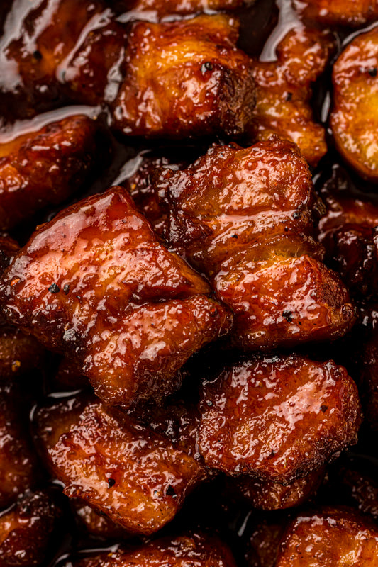 Smoked Pork Belly Burnt Ends