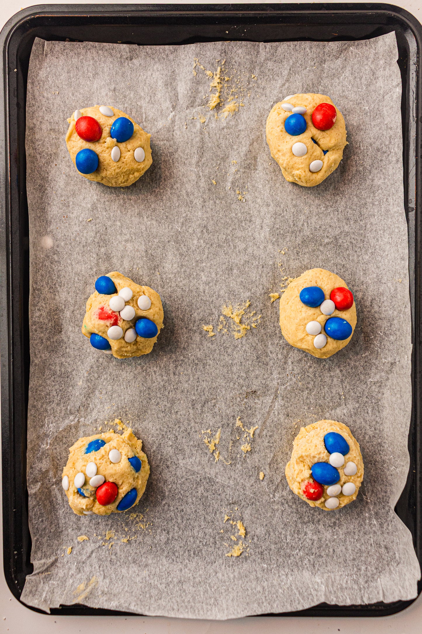 Red, White & Blue M&M Cookies – PLR Recipe