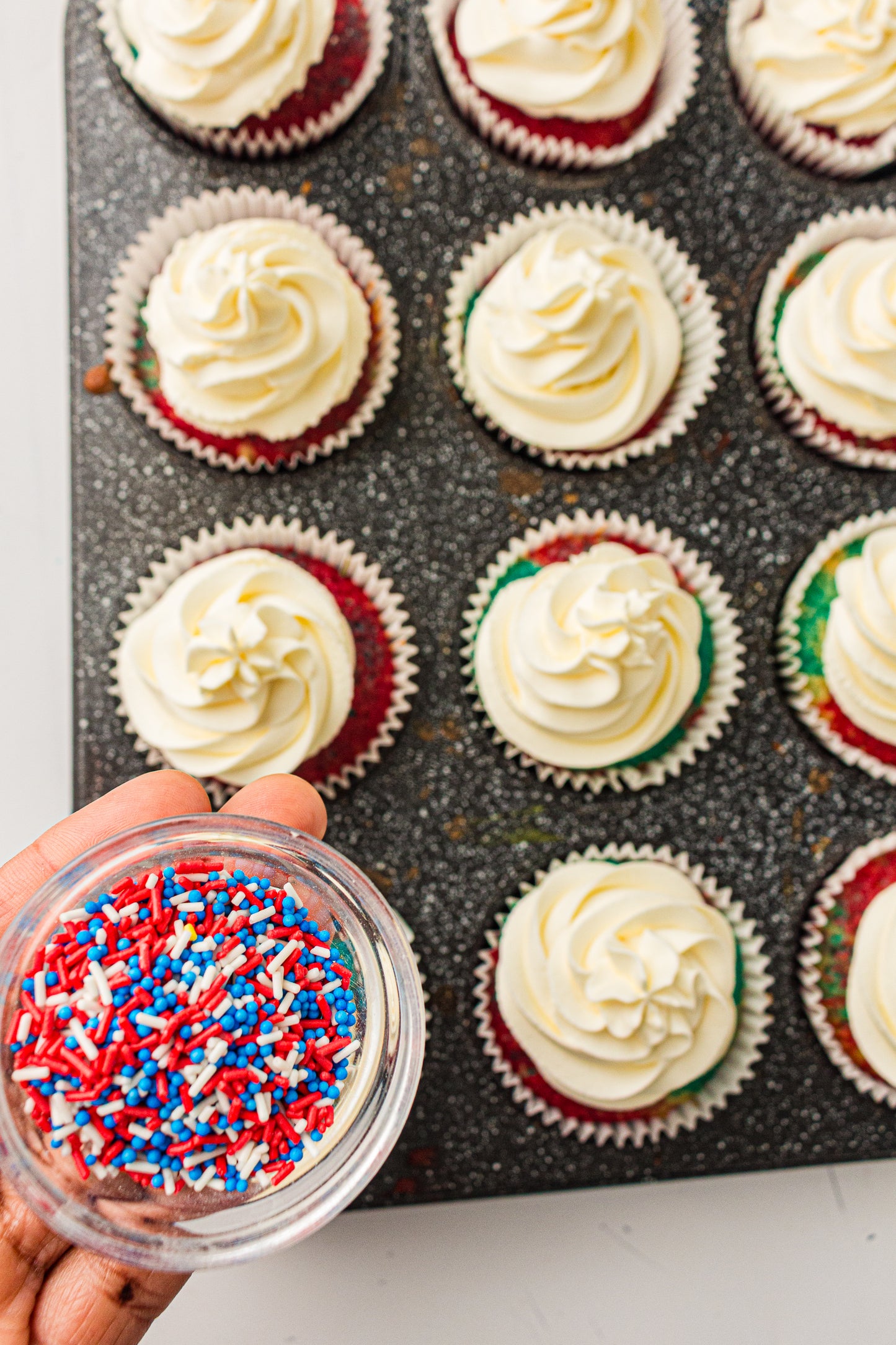 4th of July Tie-Dye Cupcakes – PLR Recipe