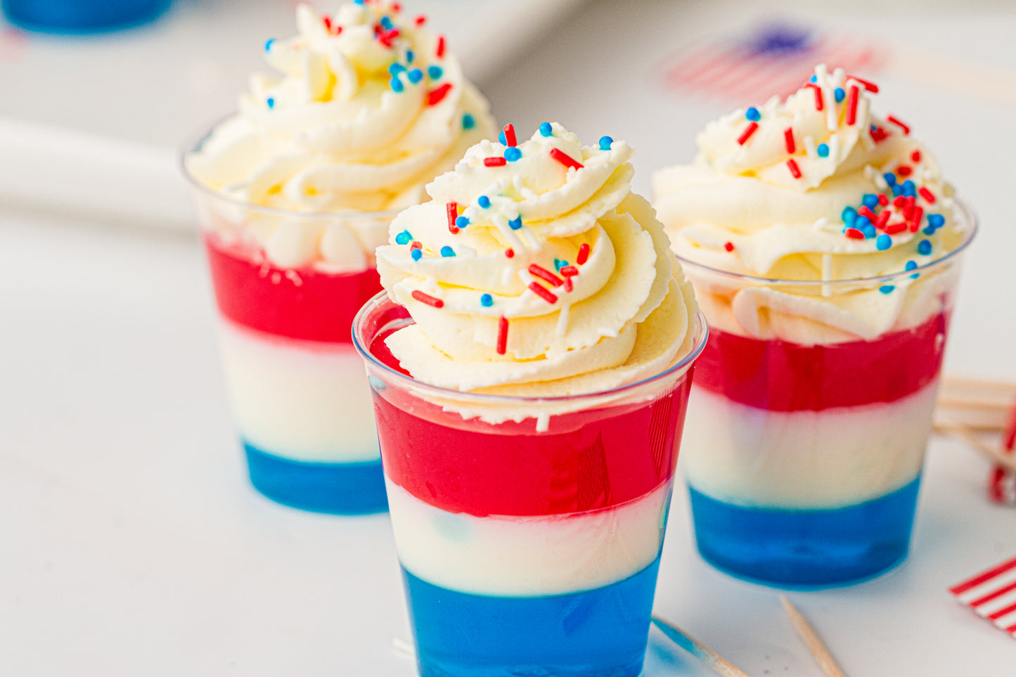 Red, White & Blue Jello Cups (Kid Friendly) – PLR Recipe