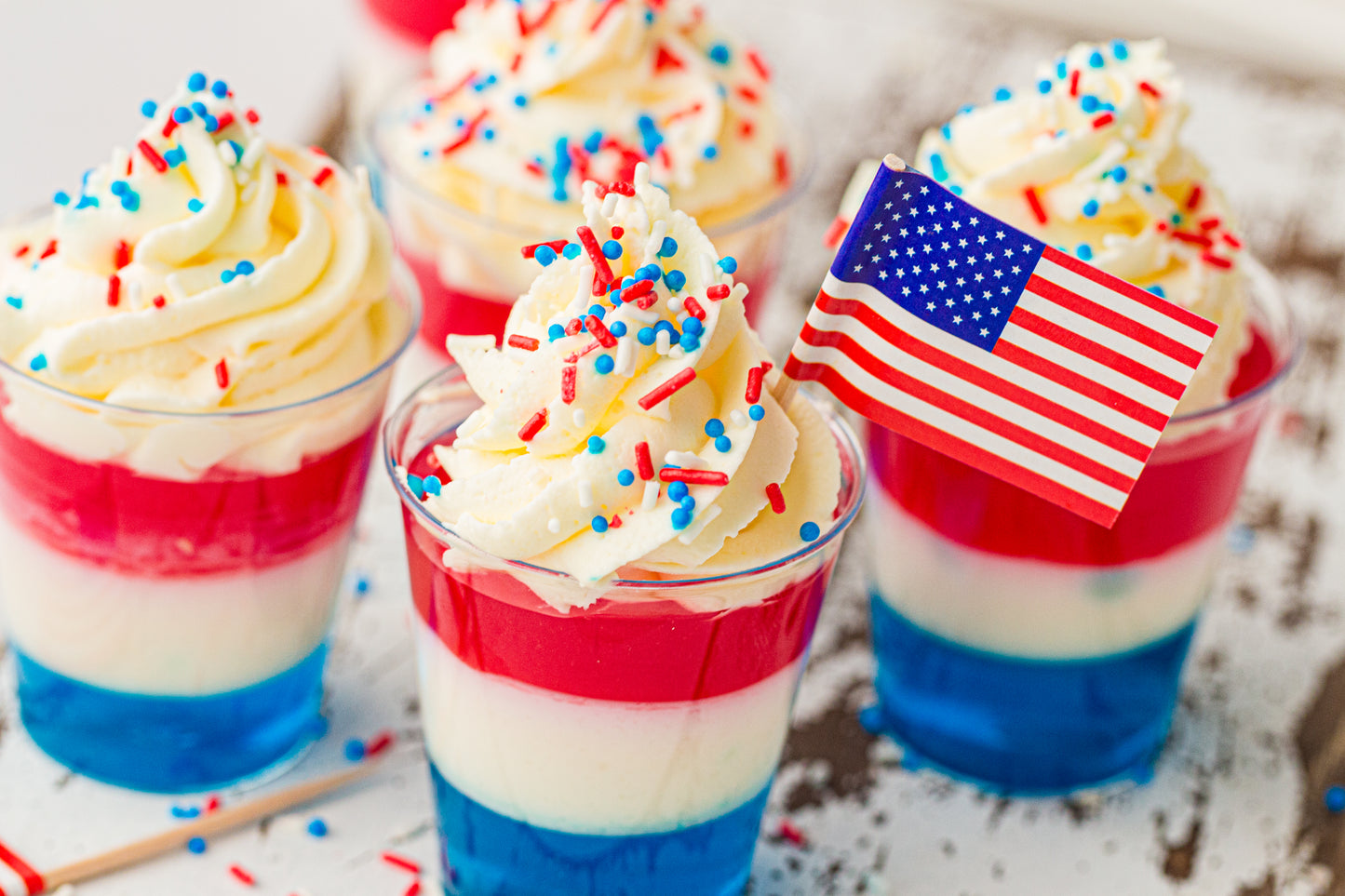 Red, White & Blue Jello Cups (Kid Friendly) – PLR Recipe