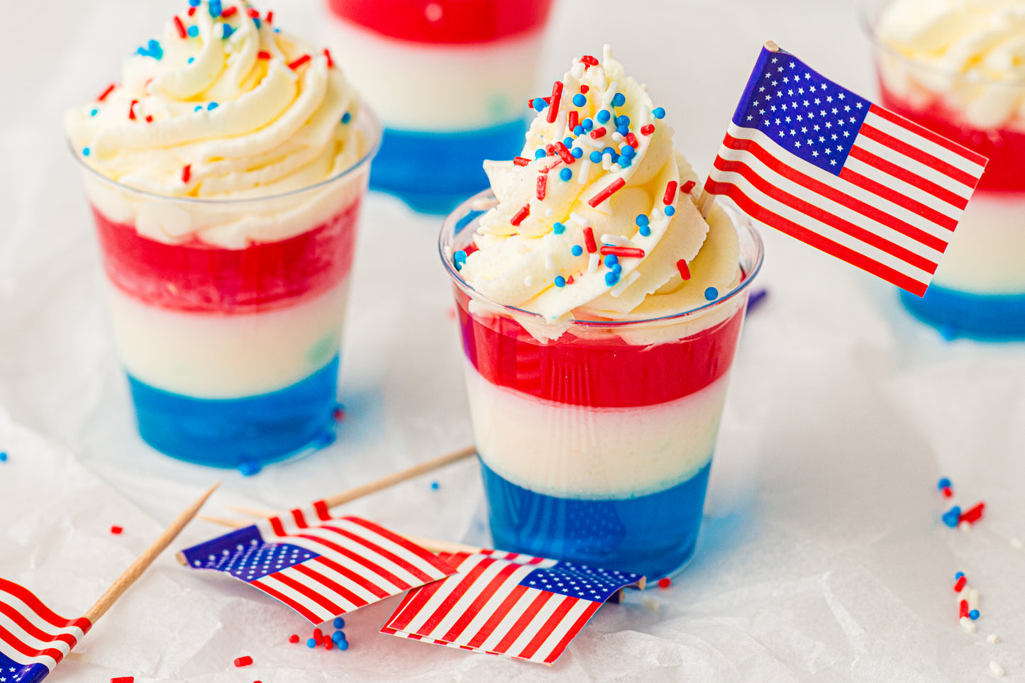 Red, White & Blue Jello Cups (Kid Friendly) – PLR Recipe
