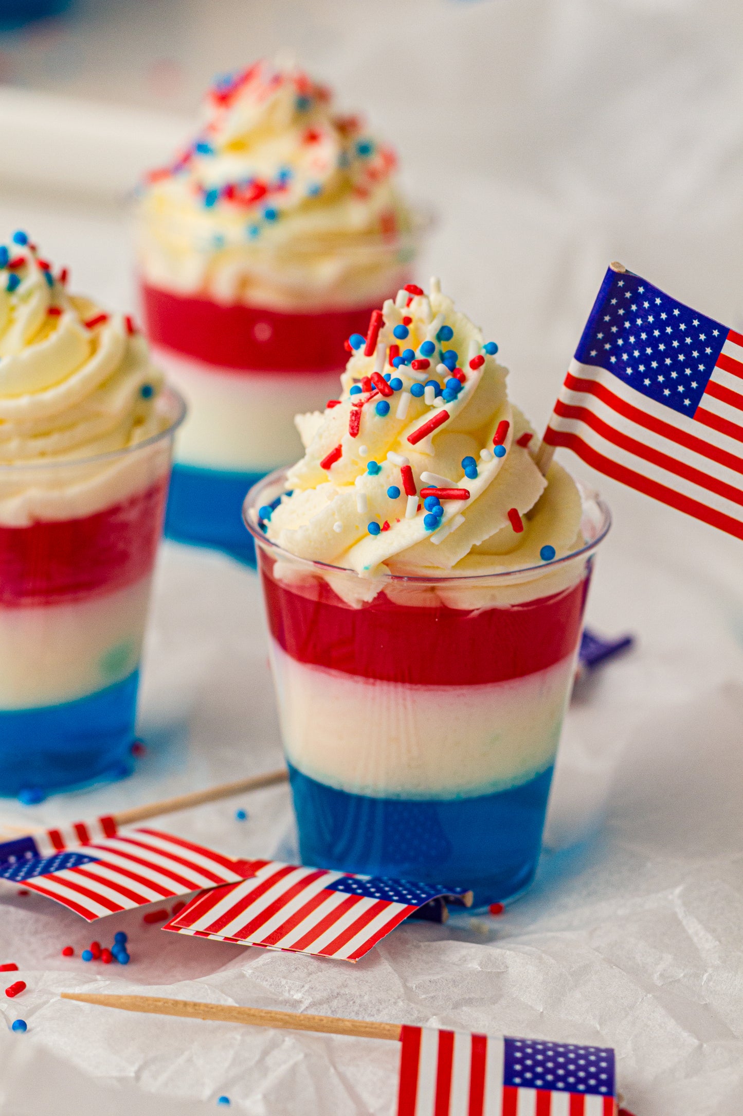 Red, White & Blue Jello Cups (Kid Friendly) – PLR Recipe