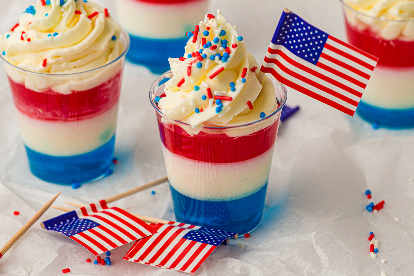 Red, White & Blue Jello Cups (Kid Friendly) – PLR Recipe