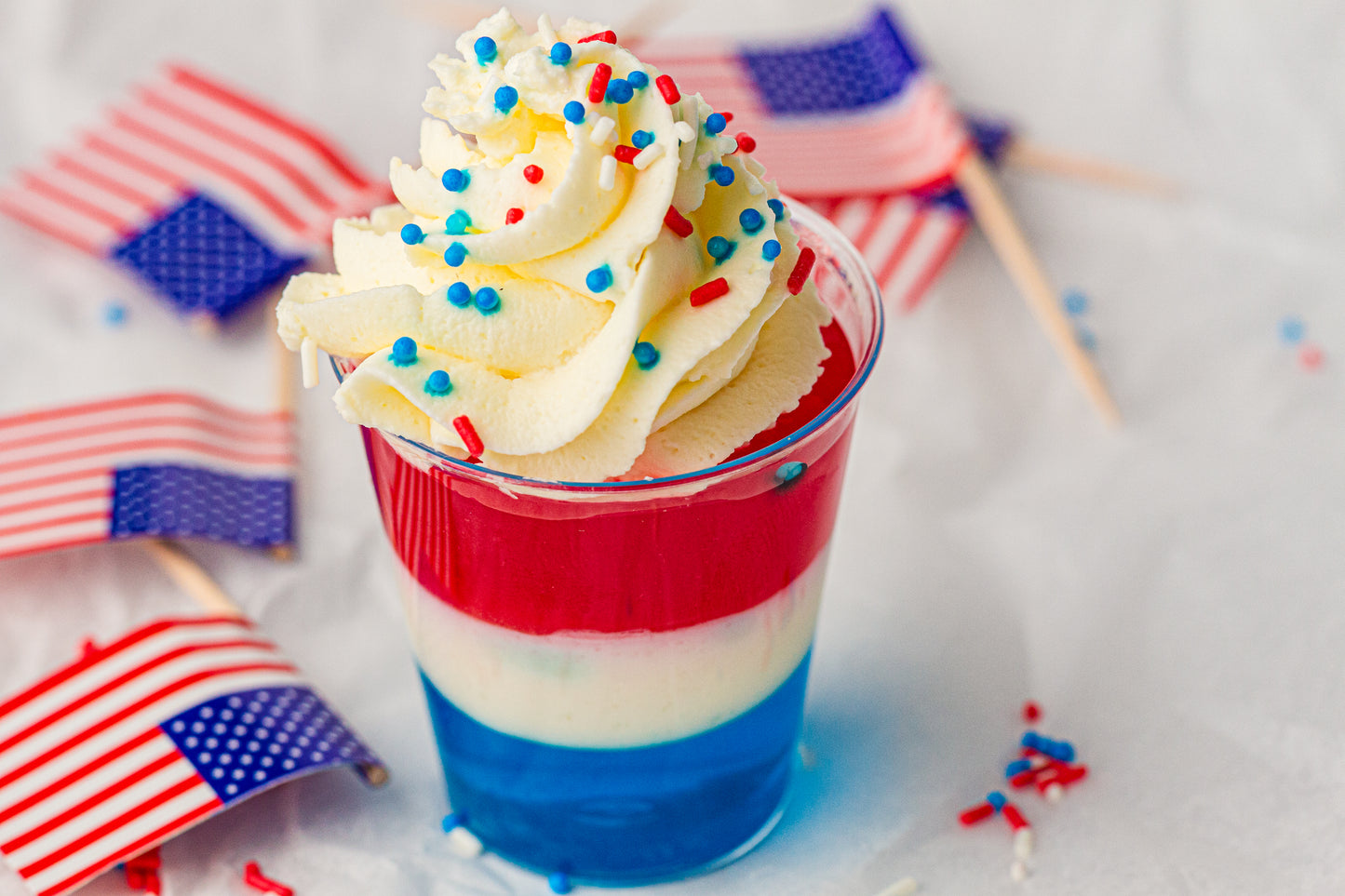 Red, White & Blue Jello Cups (Kid Friendly) – PLR Recipe