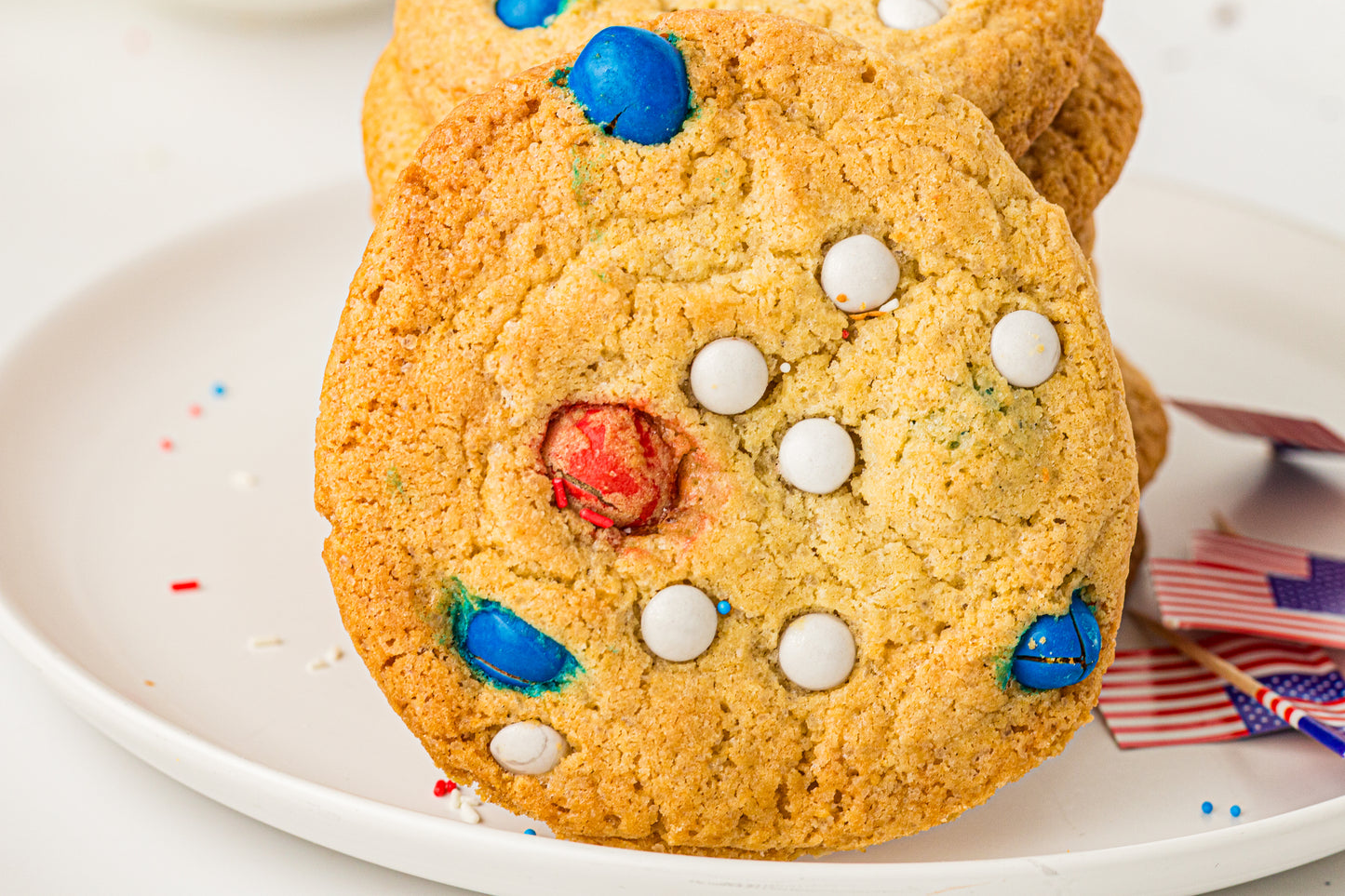 Red, White & Blue M&M Cookies – PLR Recipe