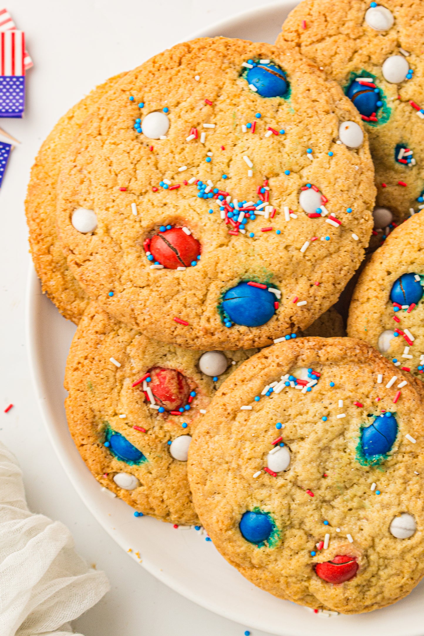 Red, White & Blue M&M Cookies – PLR Recipe