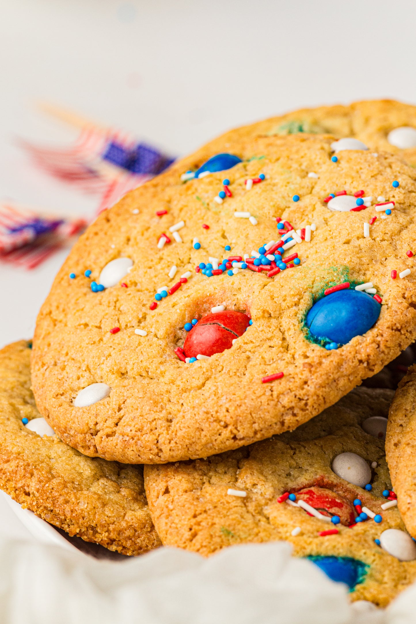Red, White & Blue M&M Cookies – PLR Recipe