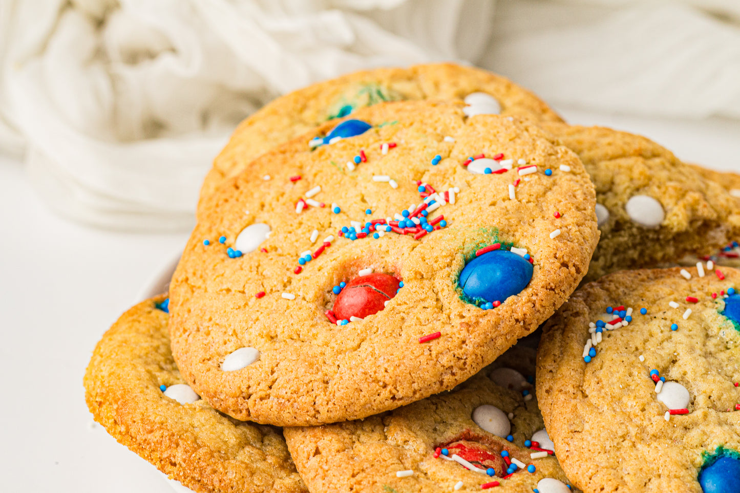 Red, White & Blue M&M Cookies – PLR Recipe