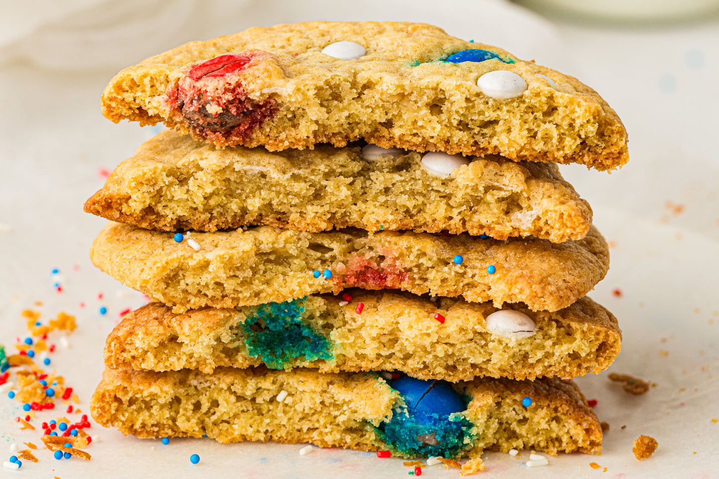 Red, White & Blue M&M Cookies – PLR Recipe