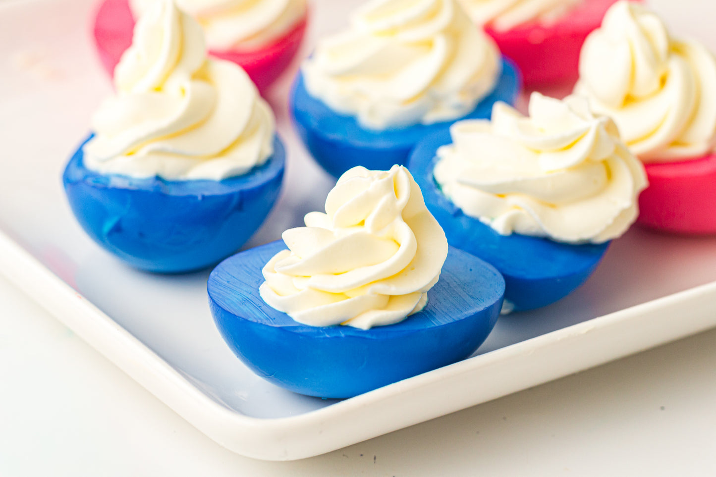 Red, White & Blue Hard-Boiled Eggs – PLR Recipe