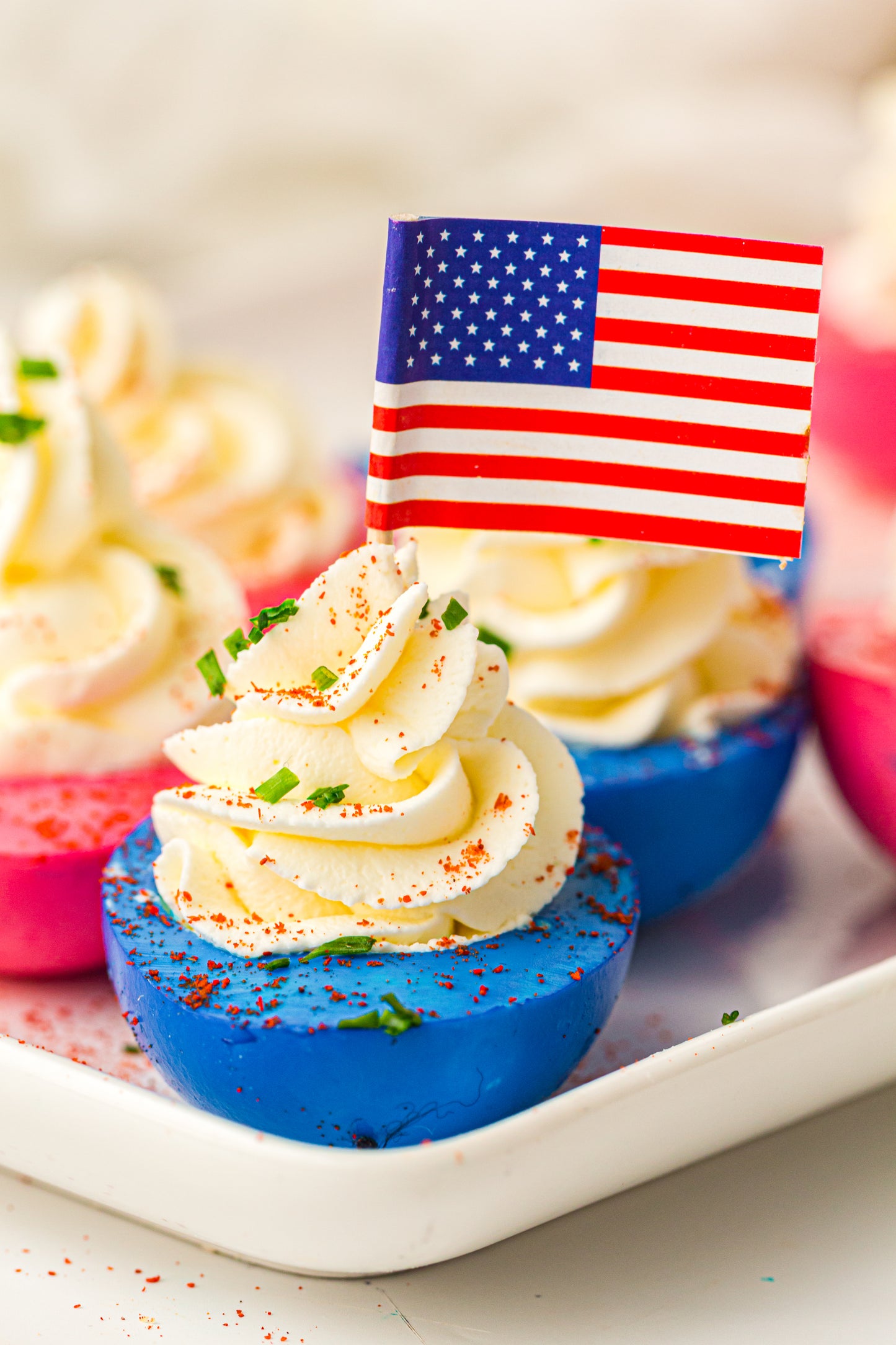 Red, White & Blue Hard-Boiled Eggs – PLR Recipe