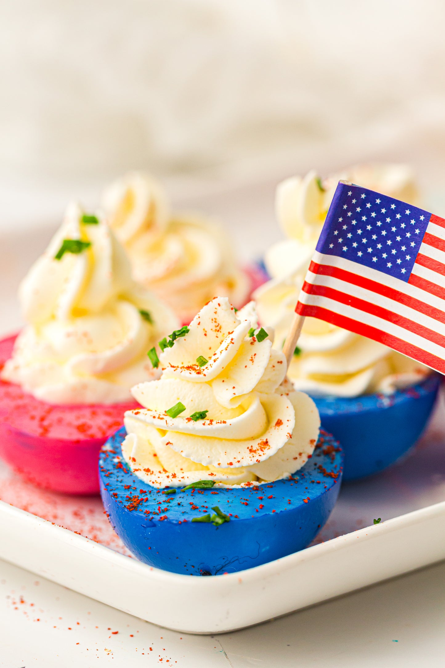 Red, White & Blue Hard-Boiled Eggs – PLR Recipe
