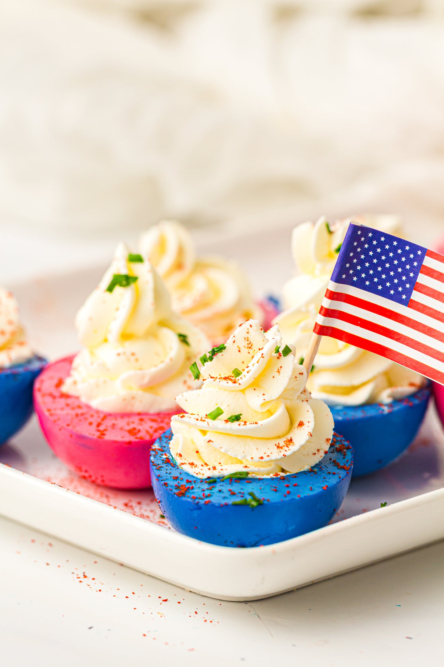 Red, White & Blue Hard-Boiled Eggs – PLR Recipe
