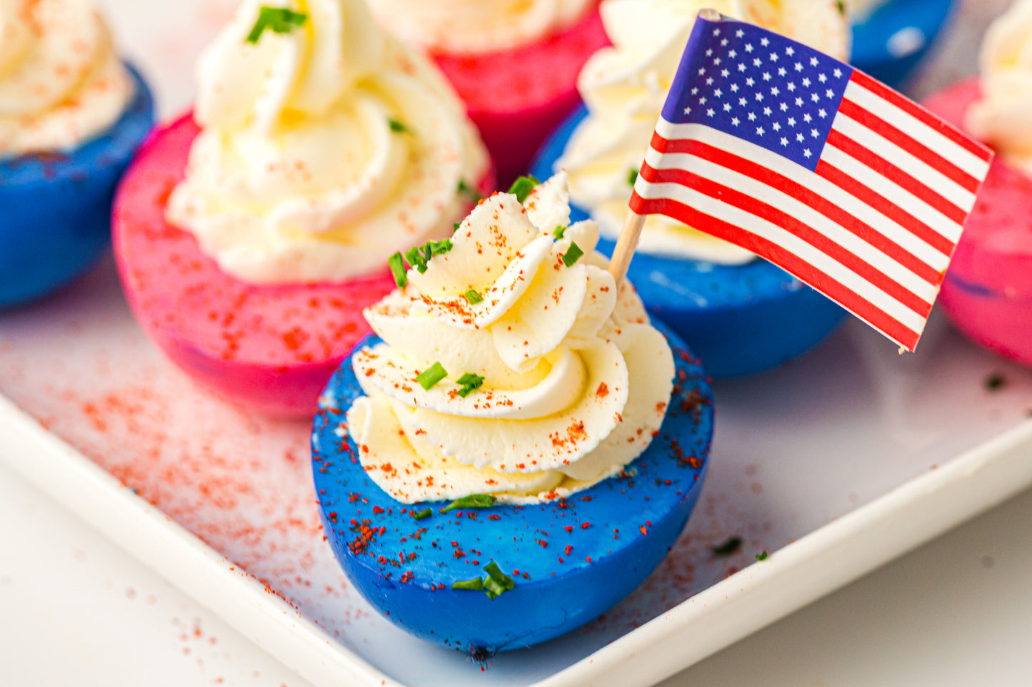 Red, White & Blue Hard-Boiled Eggs – PLR Recipe