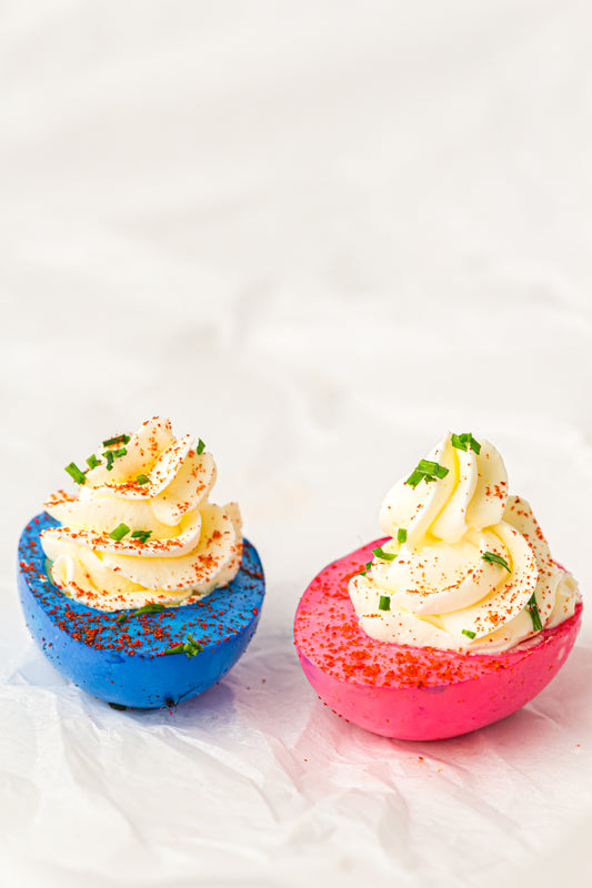 Red, White & Blue Hard-Boiled Eggs – PLR Recipe