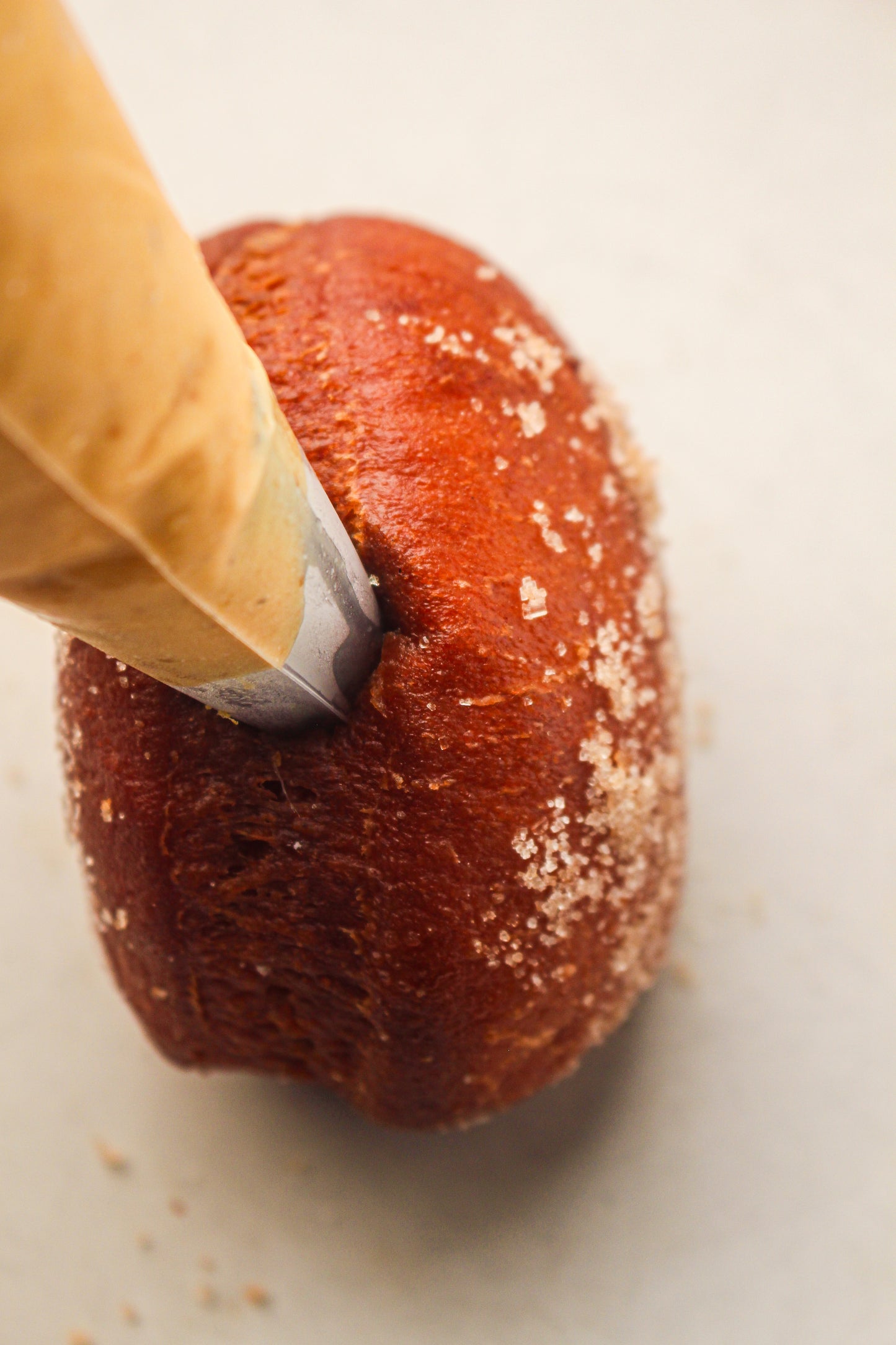 Pumpkin Cream-Filled Sugar Donuts Recipe