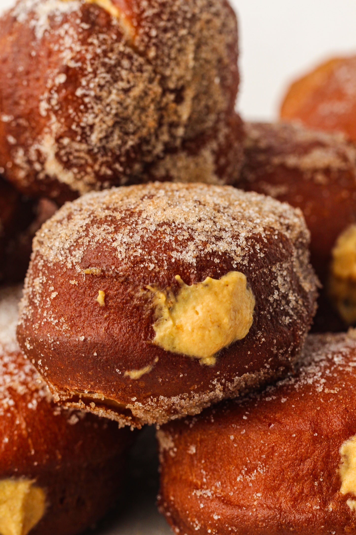 Pumpkin Cream-Filled Sugar Donuts Recipe