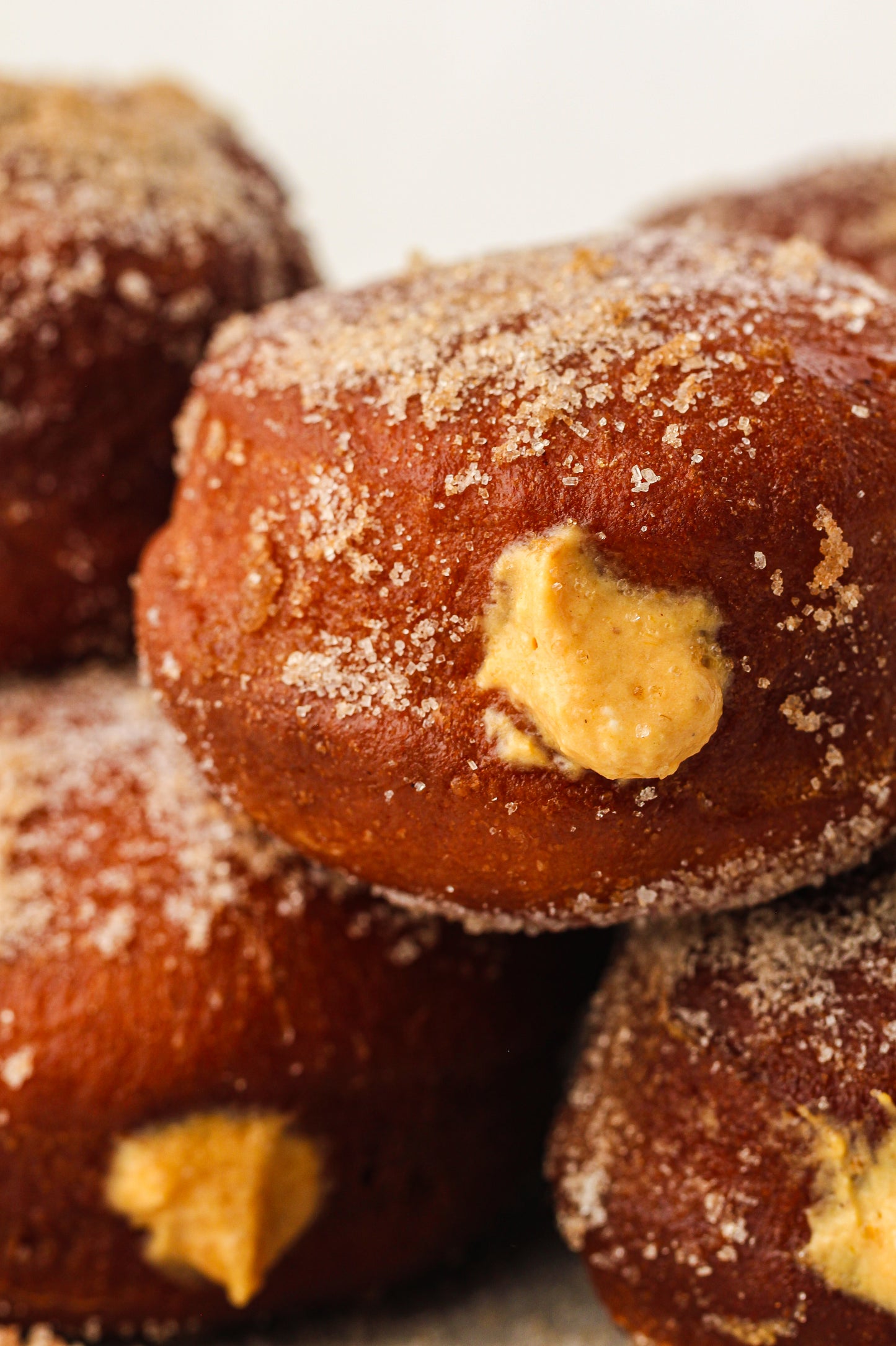 Pumpkin Cream-Filled Sugar Donuts Recipe