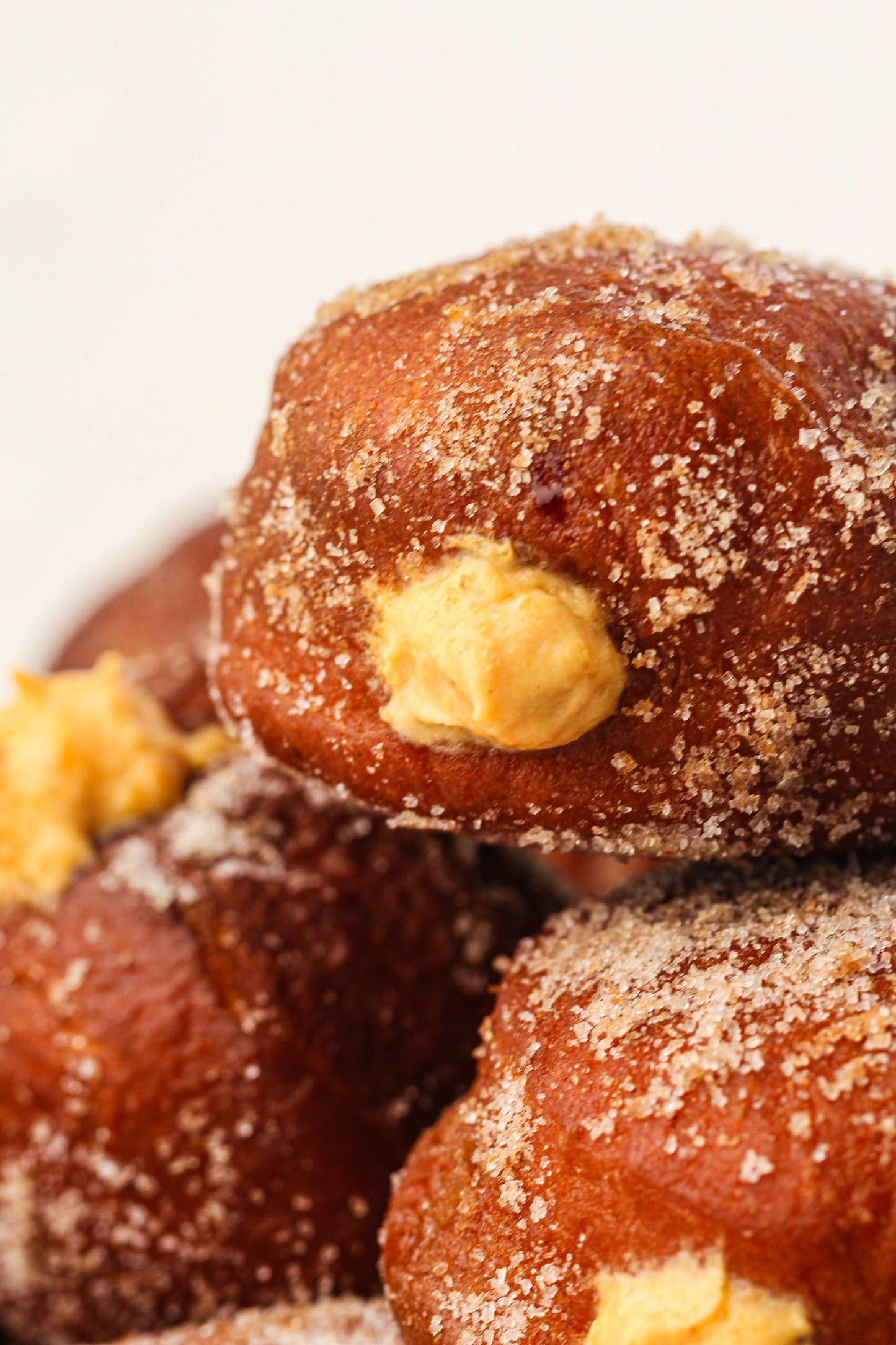 Pumpkin Cream-Filled Sugar Donuts Recipe
