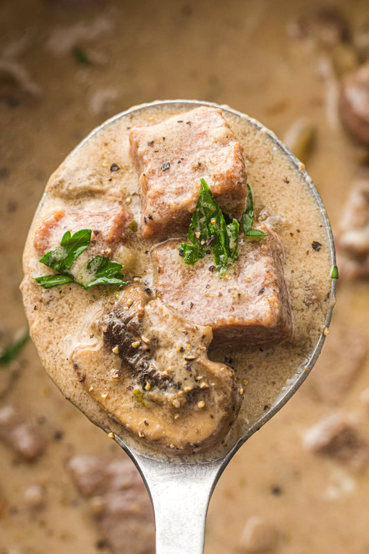 PLR Slow Cooker Beef Stroganoff