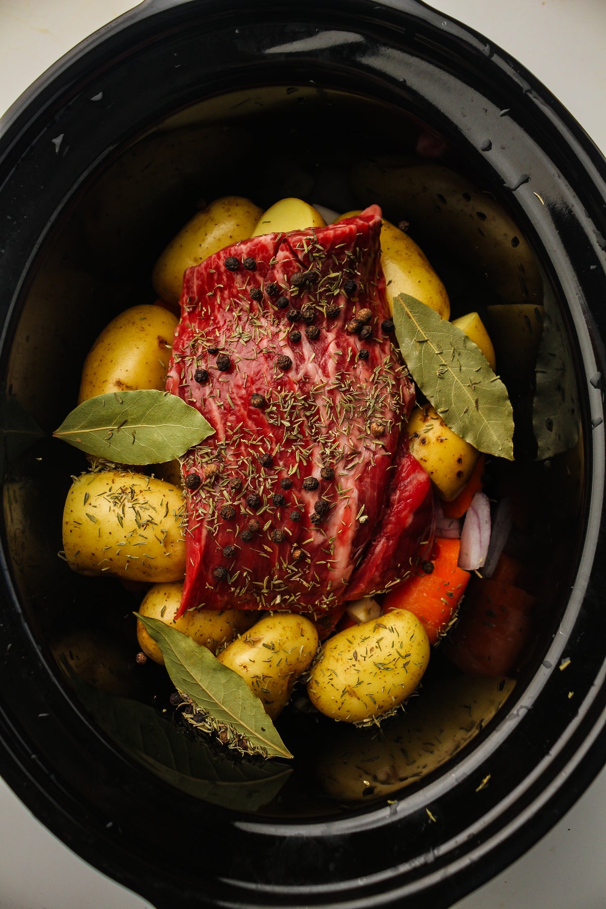 Slow Cooked Corned Beef and Cabbage