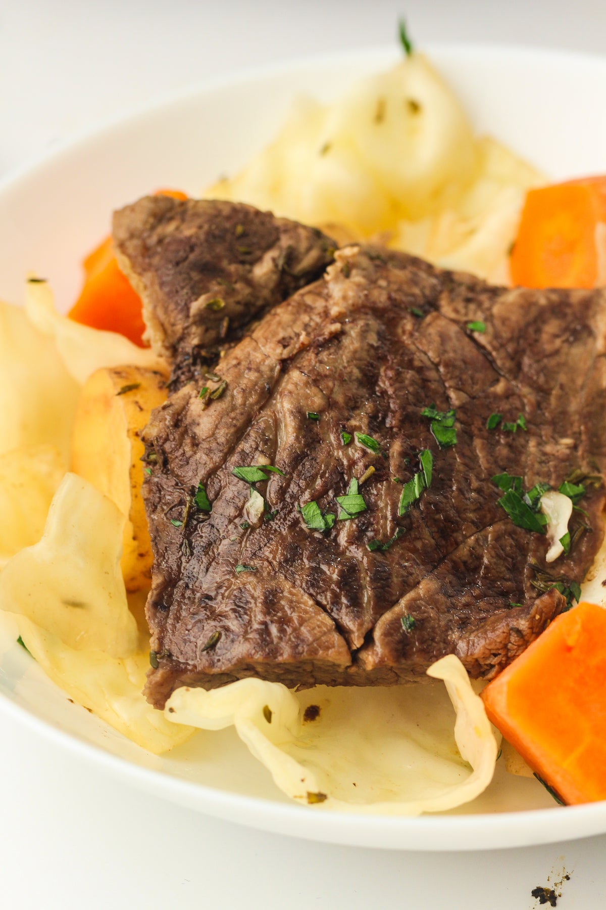 Slow Cooked Corned Beef and Cabbage