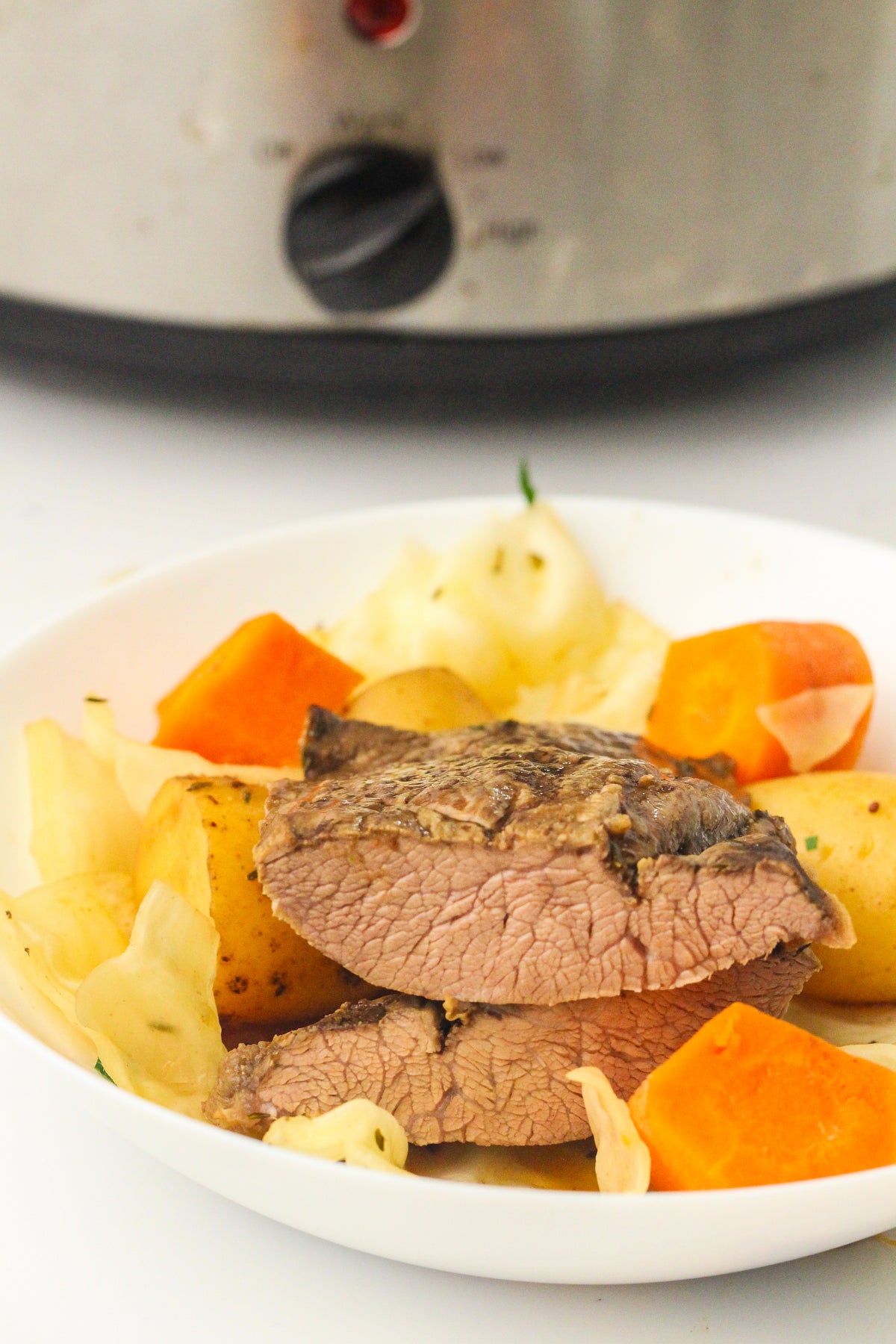 Slow Cooked Corned Beef and Cabbage