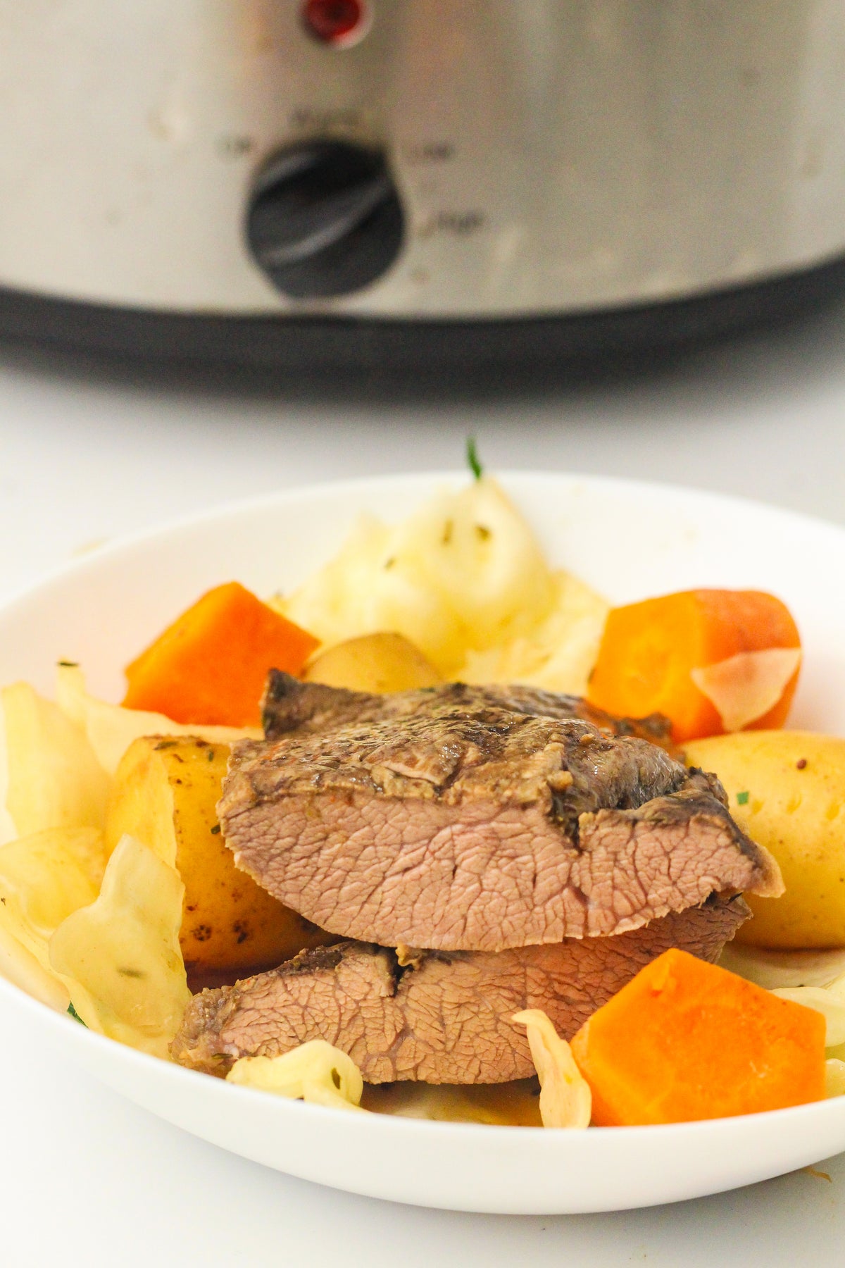 Slow Cooked Corned Beef and Cabbage