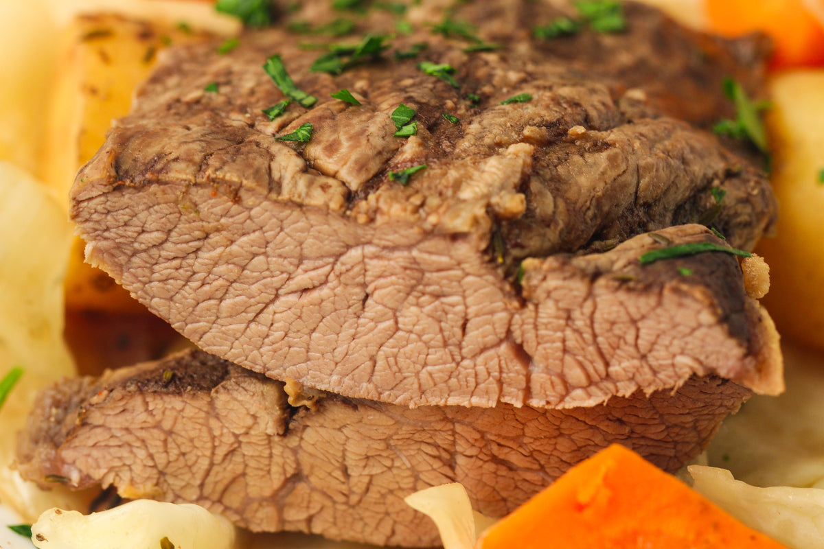 Slow Cooked Corned Beef and Cabbage