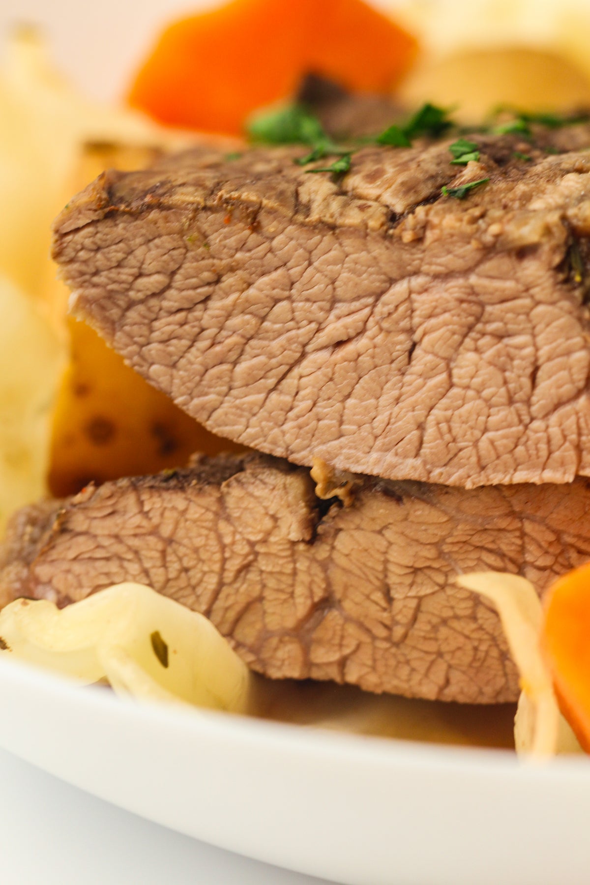 Slow Cooked Corned Beef and Cabbage