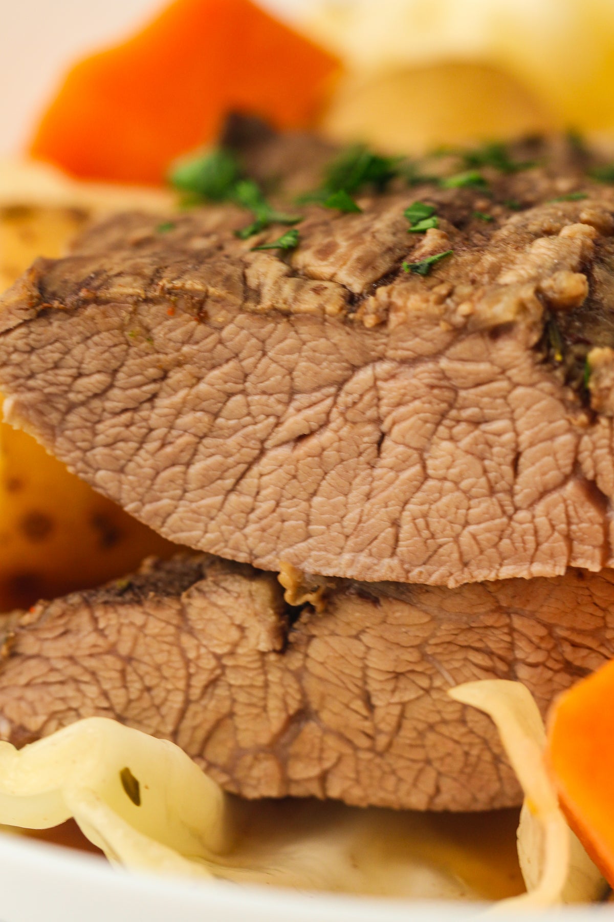 Slow Cooked Corned Beef and Cabbage