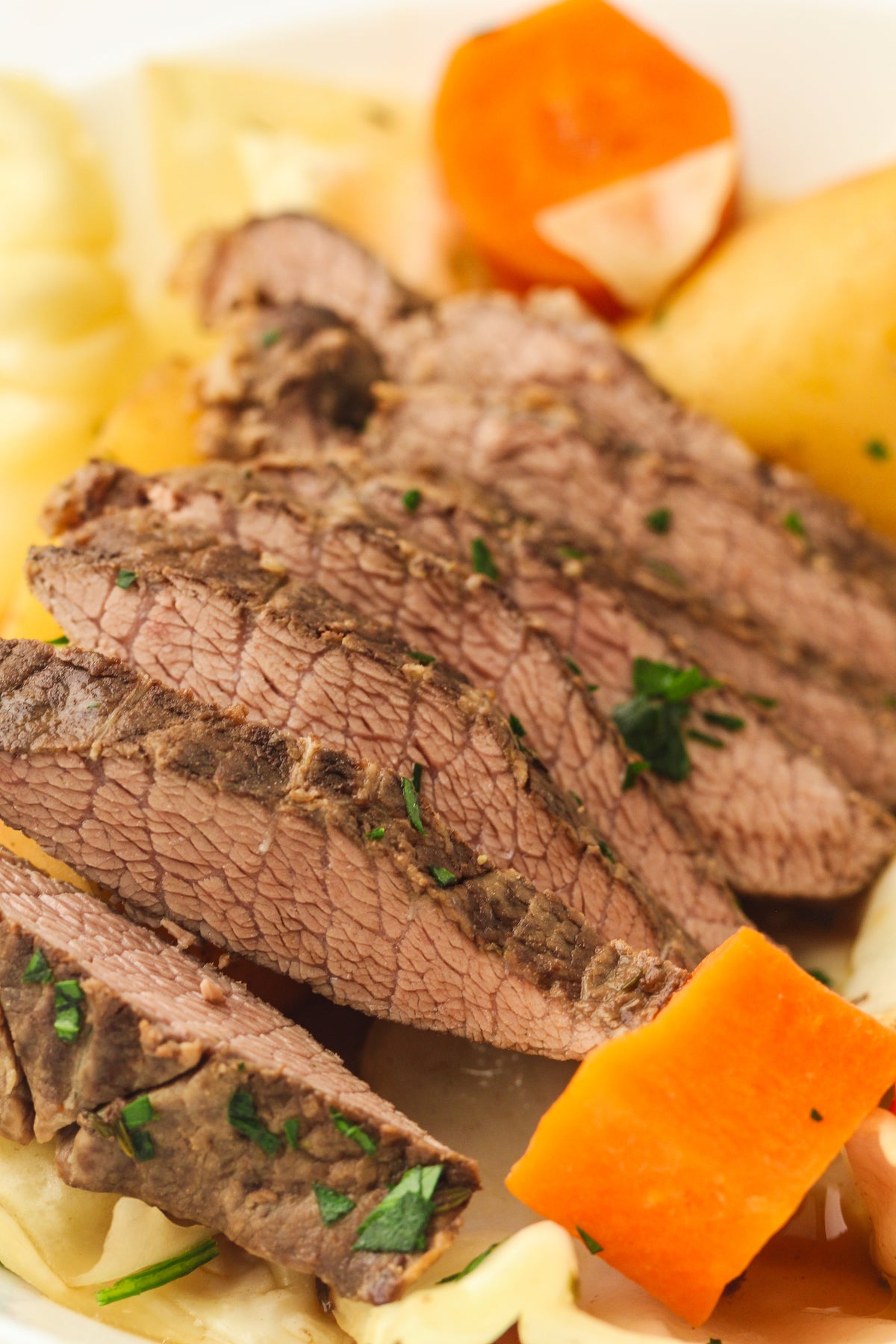 Slow Cooked Corned Beef and Cabbage