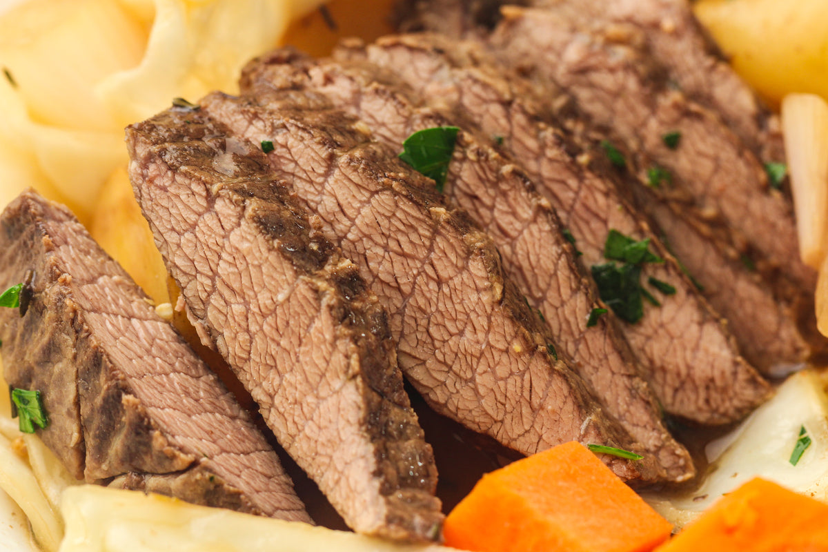 Slow Cooked Corned Beef and Cabbage