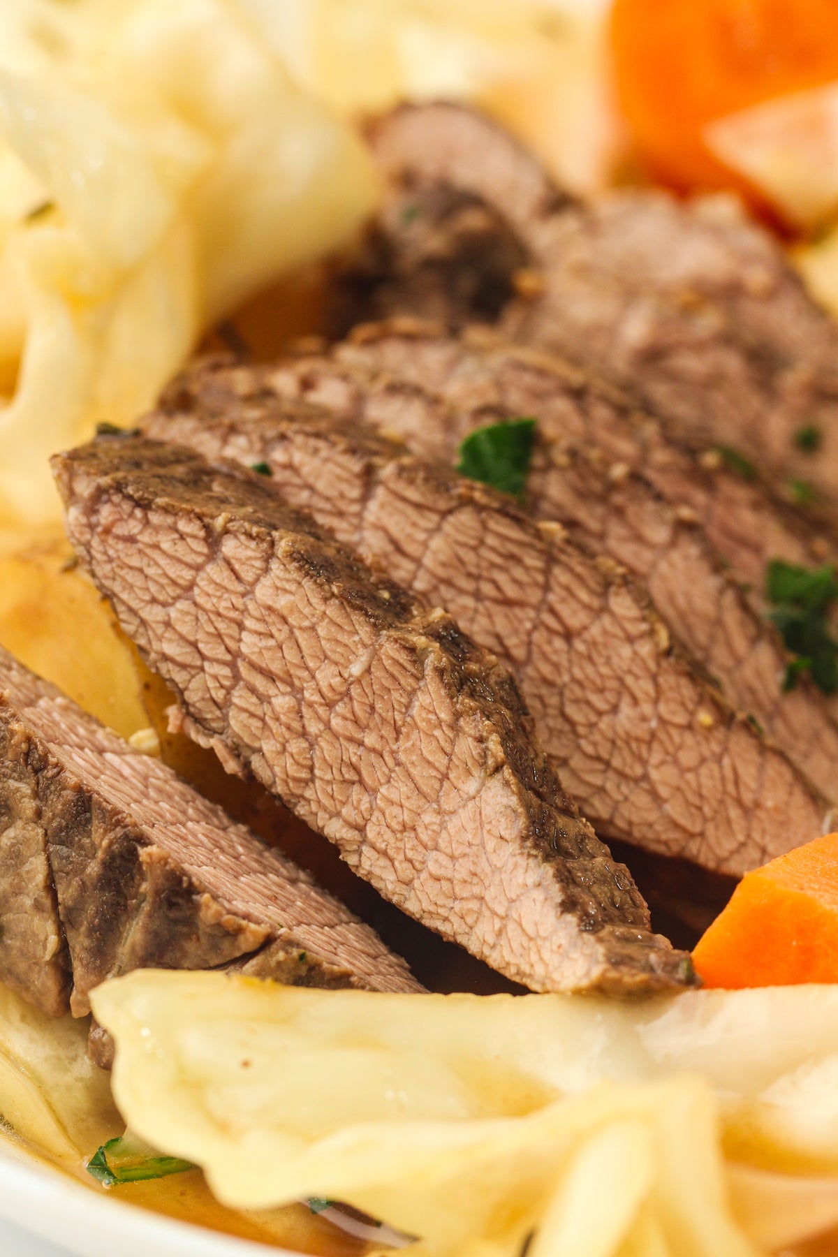 Slow Cooked Corned Beef and Cabbage
