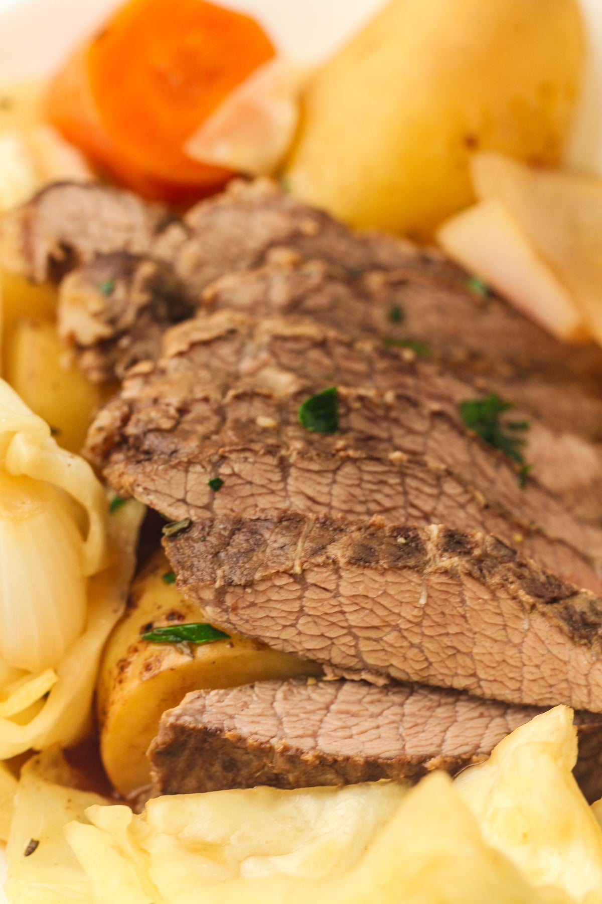 Slow Cooked Corned Beef and Cabbage