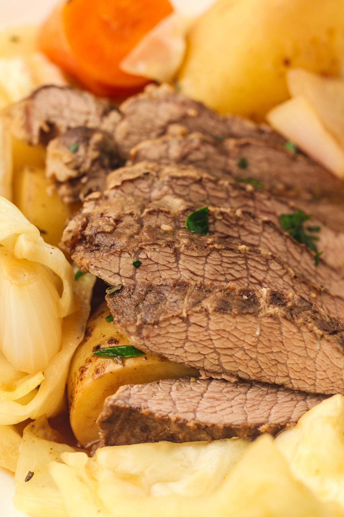Slow Cooked Corned Beef and Cabbage